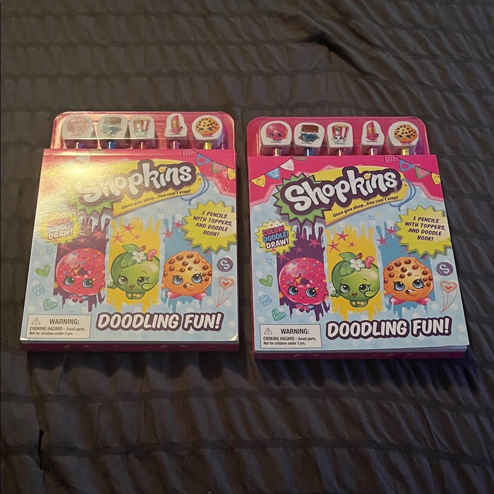 Shopkins Doodling Fun Set - Pink and Yellow